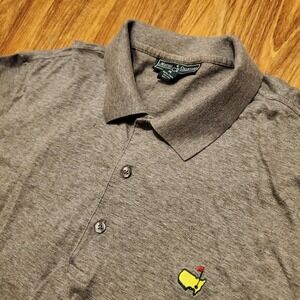 Masters Collection Golf Polo Shirt Men XL Gray Pima Cotton Short Sleeve Augusta